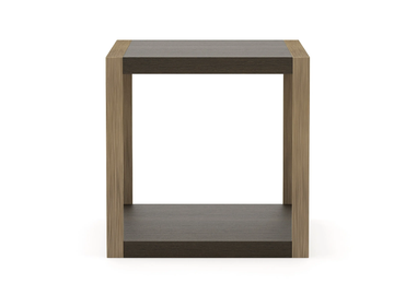 EMPIRE - Square brass and wooden side table by Stylish Club - view 3